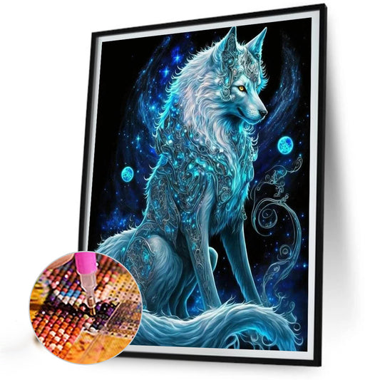 Arctic Wolf - Full Round Drill Diamond Painting 30*40CM