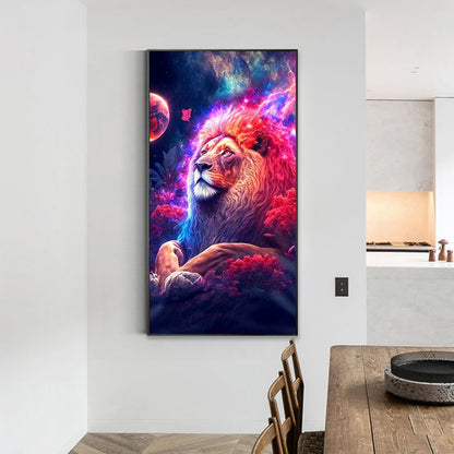 Lion - Full Round Drill Diamond Painting 40*70CM