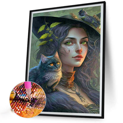 Girl - Full Round Drill Diamond Painting 30*40CM