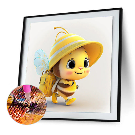 Yellow Bee - Full Round Drill Diamond Painting 30*30CM