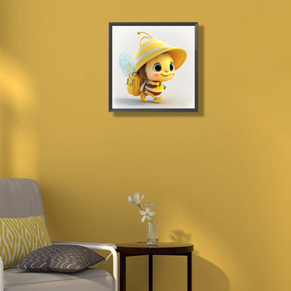 Yellow Bee - Full Round Drill Diamond Painting 30*30CM