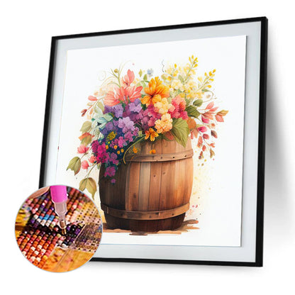 Watercolor Bouquet - Full Round Drill Diamond Painting 30*30CM