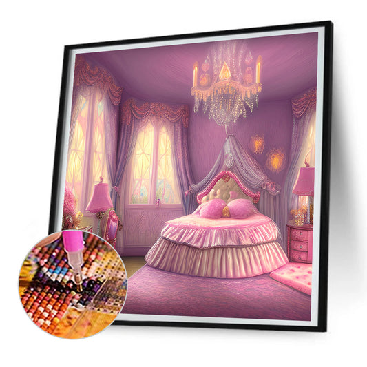 Princess Bedroom - Full Round Drill Diamond Painting 30*30CM