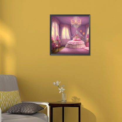 Princess Bedroom - Full Round Drill Diamond Painting 30*30CM