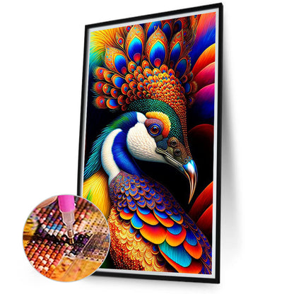 Peacock - Full Square Drill Diamond Painting 40*70CM