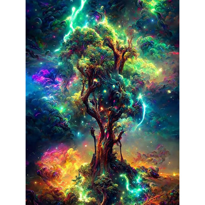 Dream Wisdom Tree - Full Square Drill Diamond Painting 40*50CM