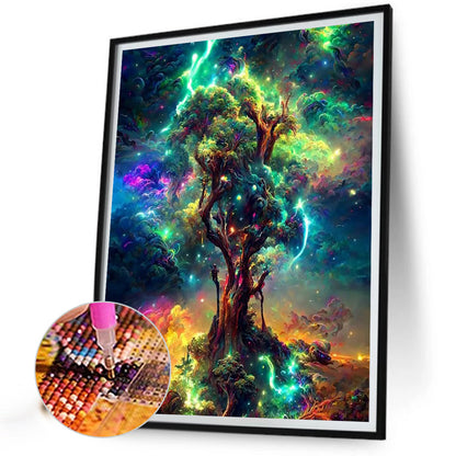 Dream Wisdom Tree - Full Square Drill Diamond Painting 40*50CM