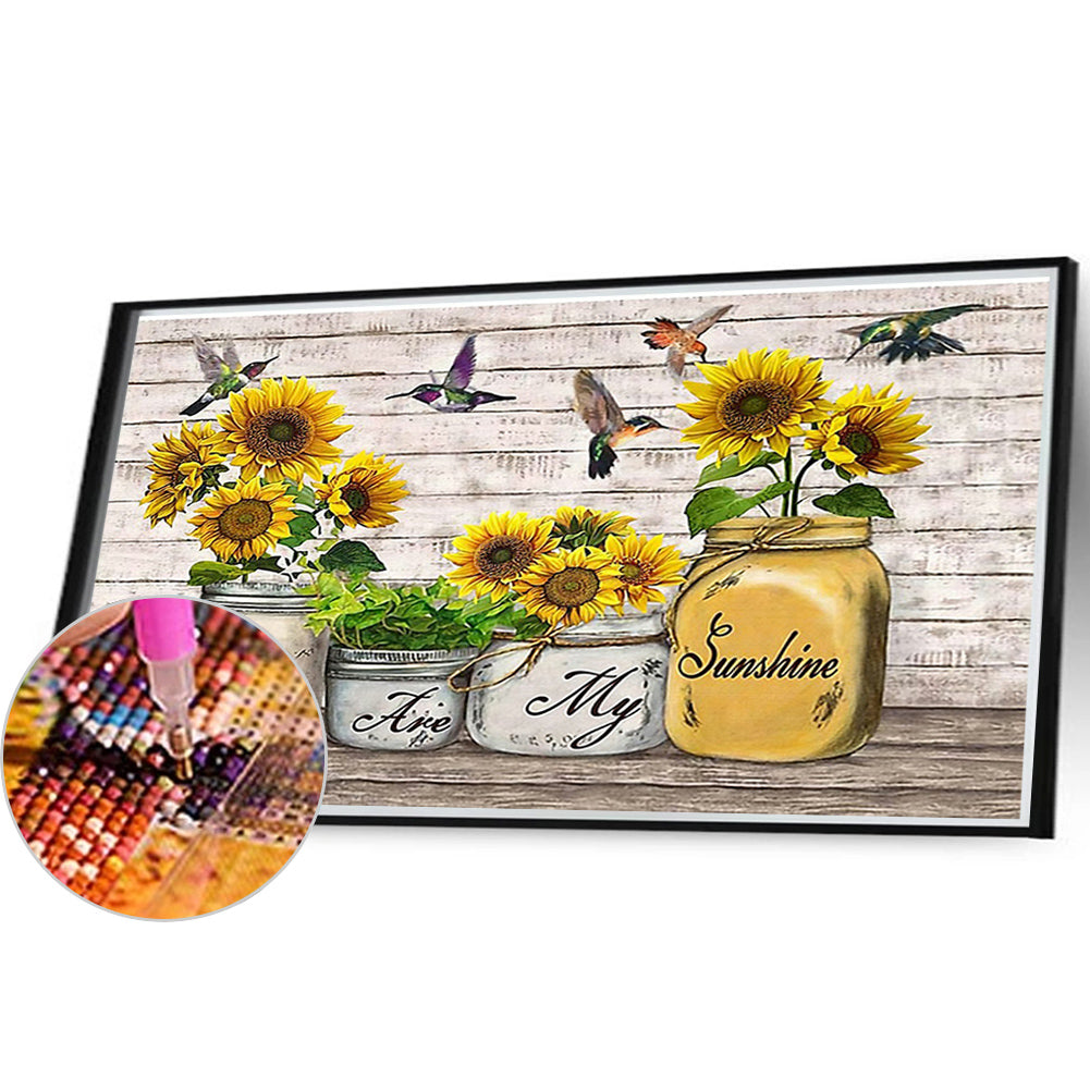 Flower Sign Bar - Full Round Drill Diamond Painting 40*30CM