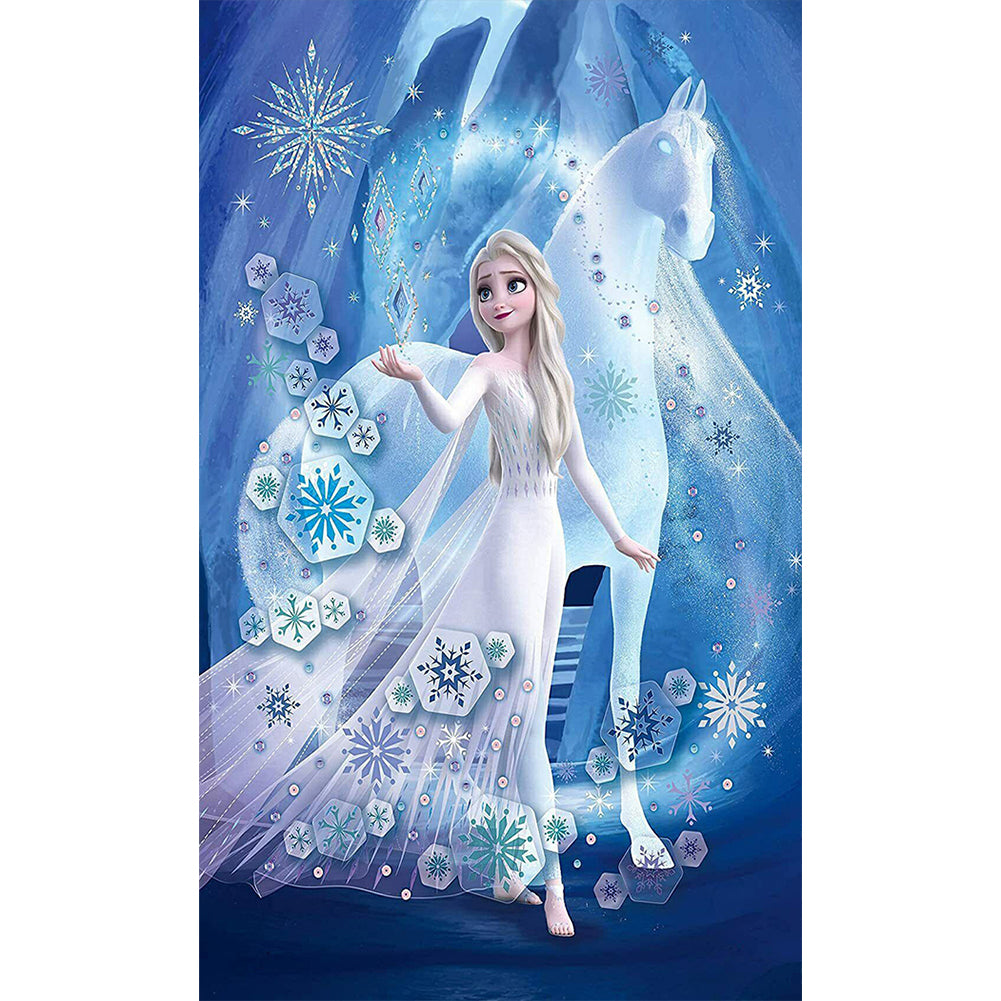 Frozen Elsa - Full Round Drill Diamond Painting 30*50CM