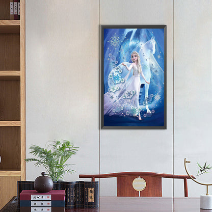 Frozen Elsa - Full Round Drill Diamond Painting 30*50CM