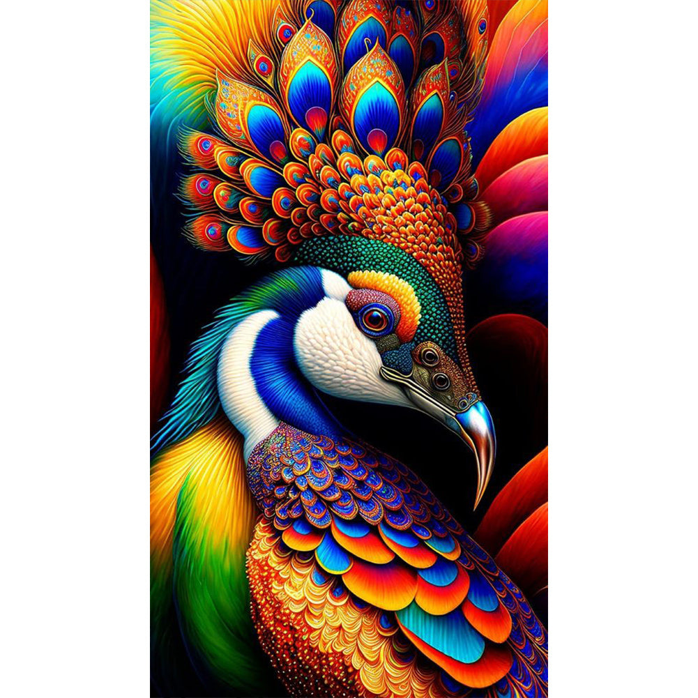 Graceful Peacock - Full Square Drill Diamond Painting 40*70CM