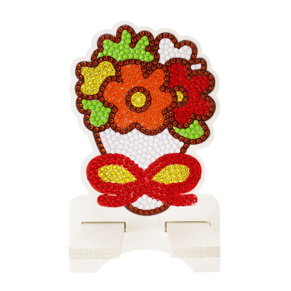 DIY Diamond Art Mobile Phone Stand Rack for Desktop Handmade Crystal Resin Craft