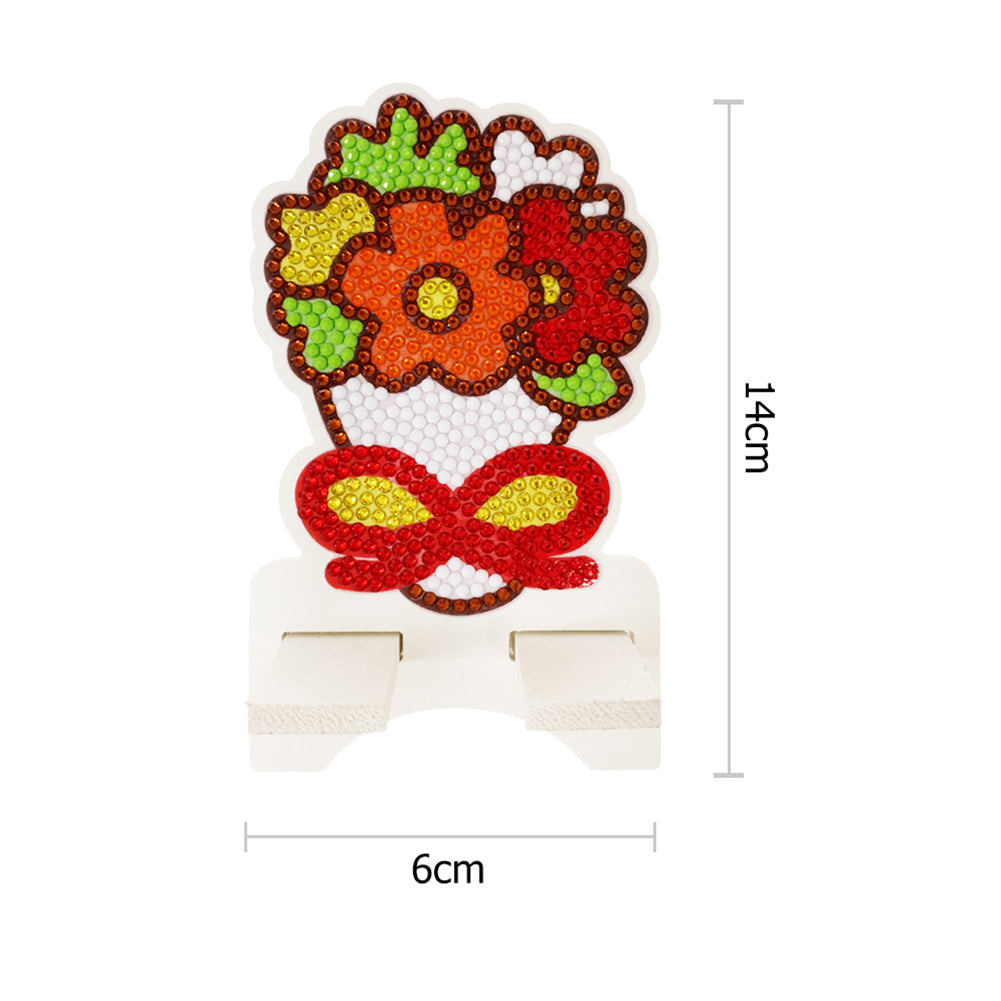 DIY Diamond Art Mobile Phone Stand Rack for Desktop Handmade Crystal Resin Craft