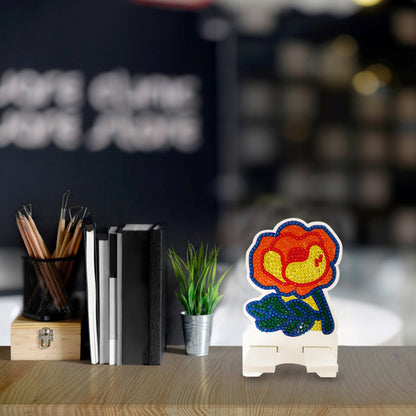 DIY Diamond Art Mobile Phone Stand Rack for Desktop Handmade Crystal Resin Craft