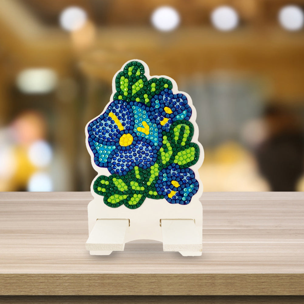 DIY Diamond Art Mobile Phone Stand Rack for Desktop Handmade Crystal Resin Craft