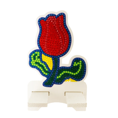 DIY Diamond Art Mobile Phone Stand Rack for Desktop Handmade Crystal Resin Craft