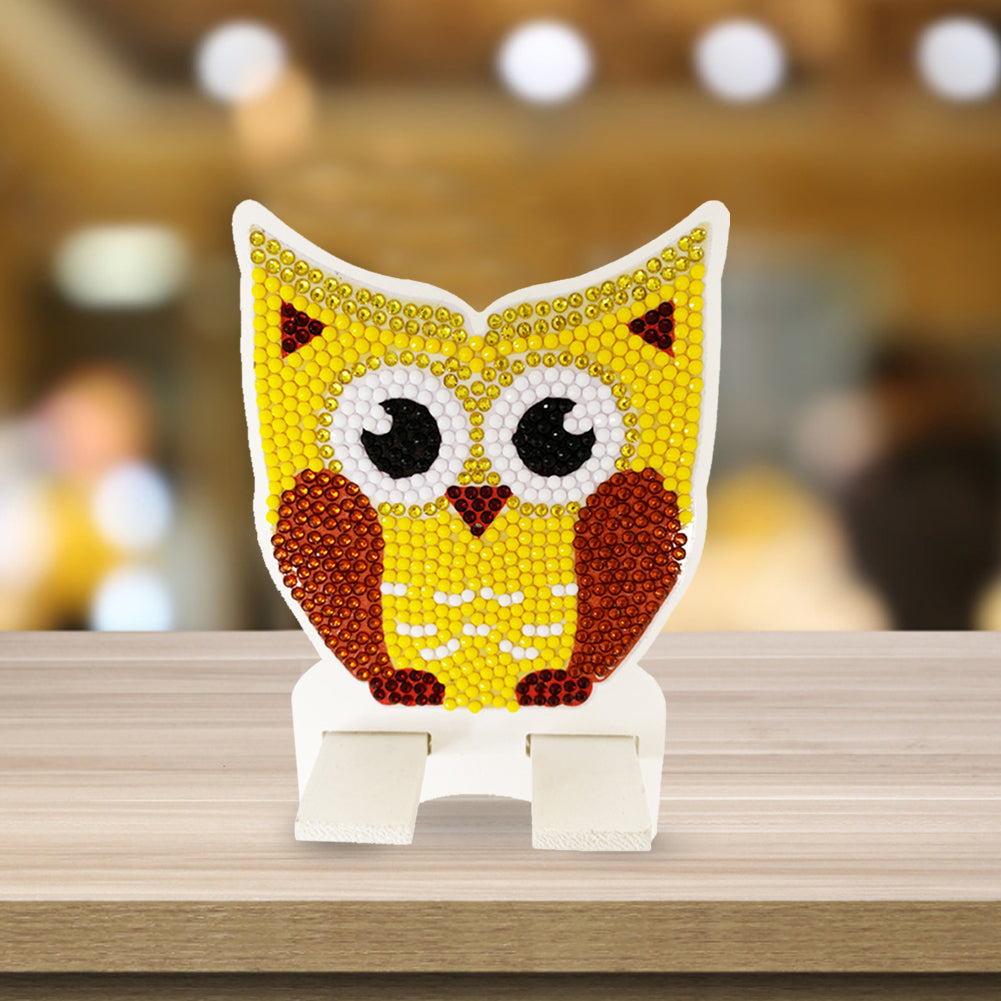 DIY Diamond Art Mobile Phone Stand Rack for Desktop Handmade Crystal Resin Craft