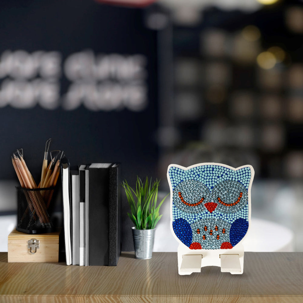 DIY Diamond Art Mobile Phone Stand Rack for Desktop Handmade Crystal Resin Craft