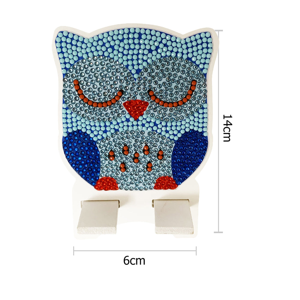 DIY Diamond Art Mobile Phone Stand Rack for Desktop Handmade Crystal Resin Craft