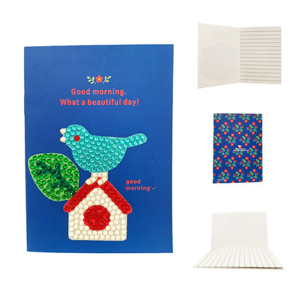 8pcs Diamond Art Crystal Sketchbook Paper DIY Creative Diamond Mosaic Diary Book