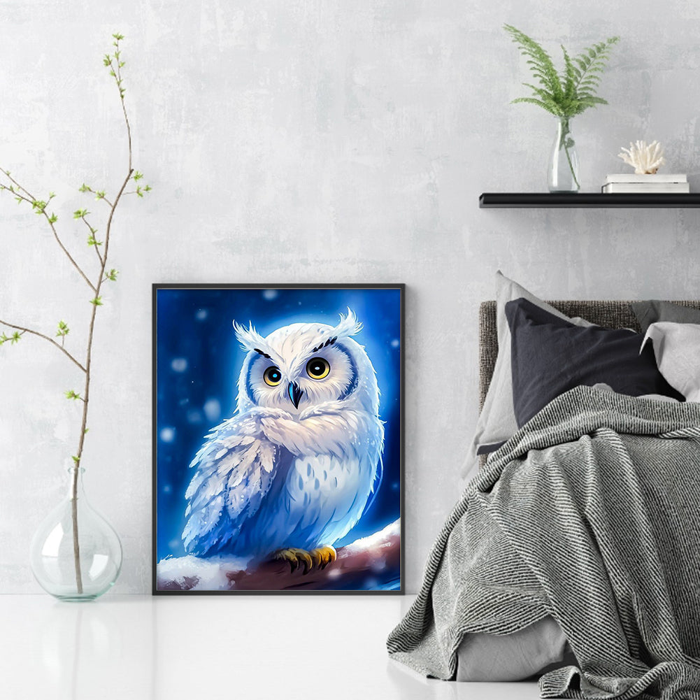 Night Owl - Full Round Drill Diamond Painting 30*40CM