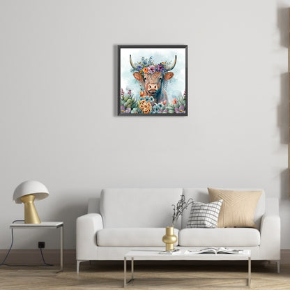 Highland Cattle - Full Round Drill Diamond Painting 30*30CM