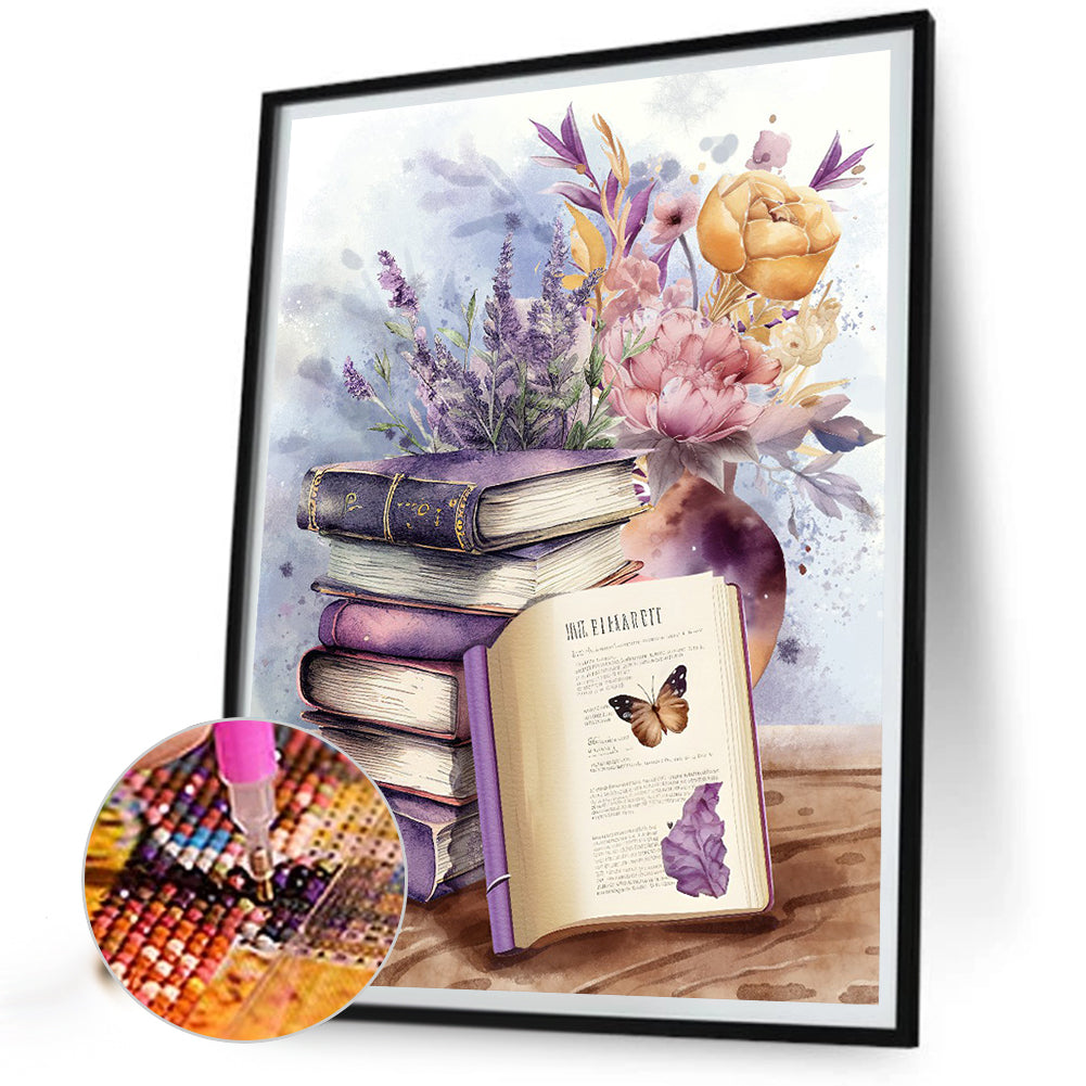 Lavender - Full Round Drill Diamond Painting 30*40CM