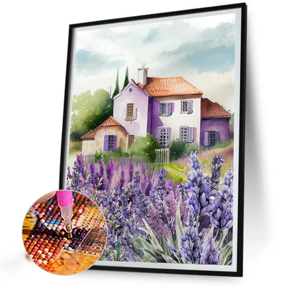 Lavender - Full Round Drill Diamond Painting 30*40CM