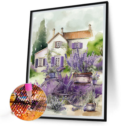 Lavender - Full Round Drill Diamond Painting 30*40CM