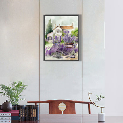 Lavender - Full Round Drill Diamond Painting 30*40CM