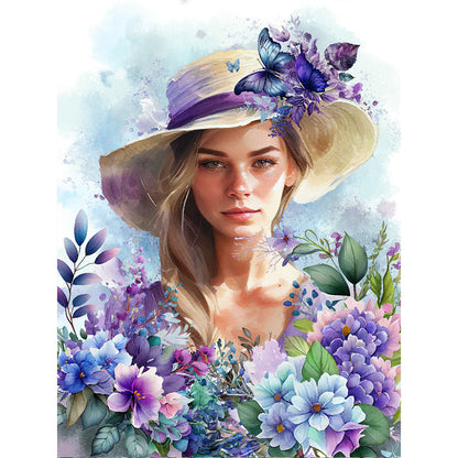 Lavender - Full Round Drill Diamond Painting 30*40CM