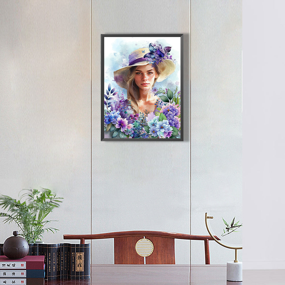 Lavender - Full Round Drill Diamond Painting 30*40CM