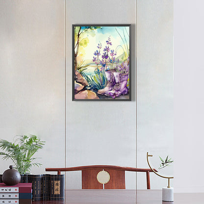 Lavender - Full Round Drill Diamond Painting 30*40CM