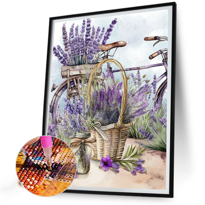 Lavender - Full Round Drill Diamond Painting 30*40CM