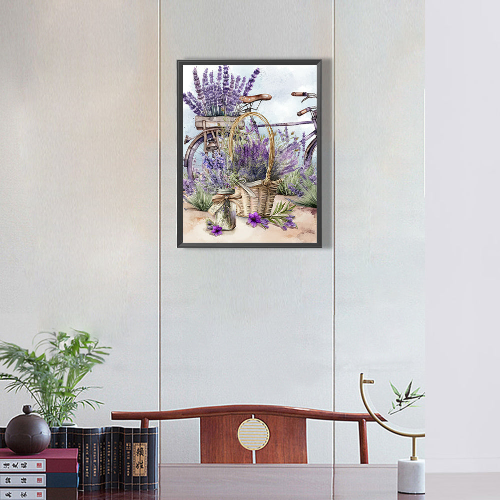 Lavender - Full Round Drill Diamond Painting 30*40CM