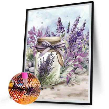 Lavender - Full Round Drill Diamond Painting 30*40CM