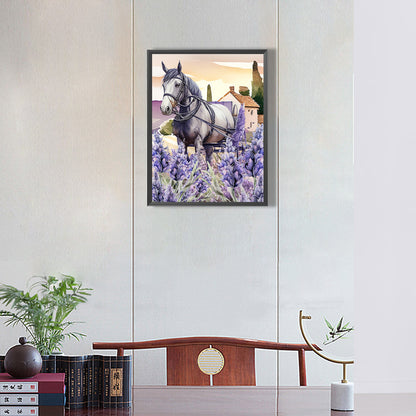 Lavender - Full Round Drill Diamond Painting 30*40CM