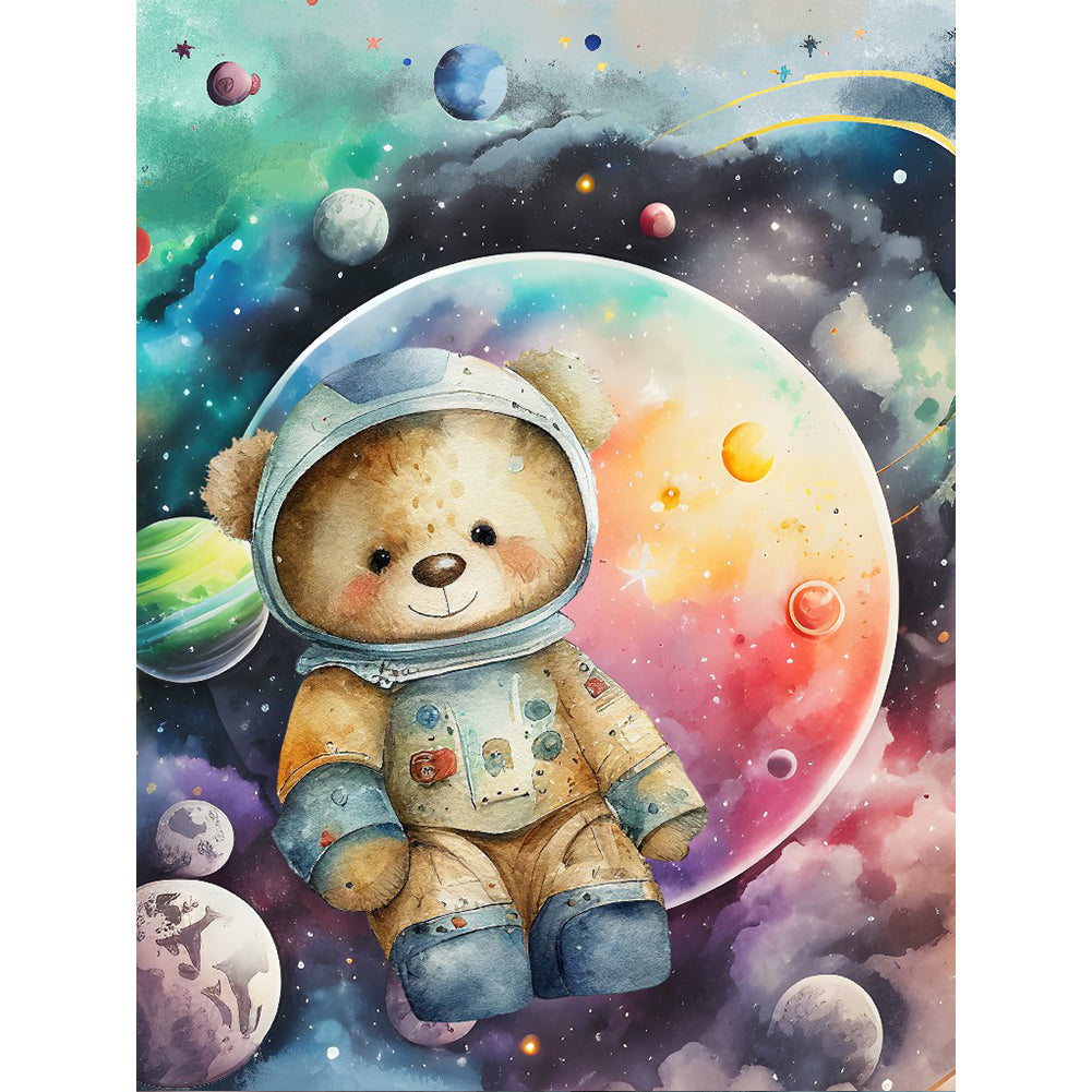 Teddy Bear - Full Round Drill Diamond Painting 30*40CM