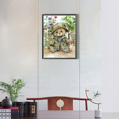 Teddy Bear - Full Round Drill Diamond Painting 30*40CM