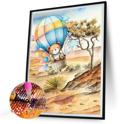 Teddy Bear - Full Round Drill Diamond Painting 30*40CM