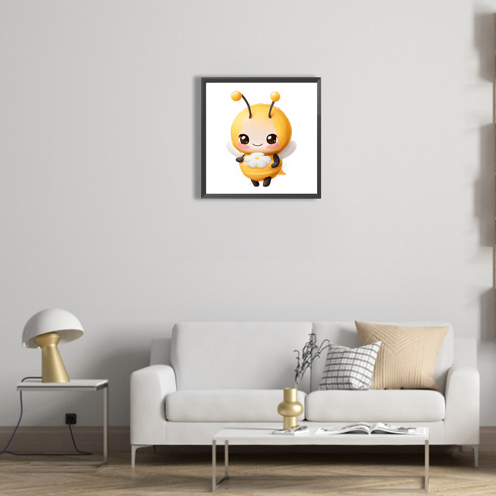 Big Head Animal Bee - Full Round Drill Diamond Painting 30*30CM