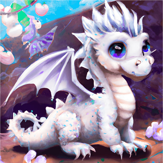 Cartoon Pterodactyl - Full Round Drill Diamond Painting 30*30CM