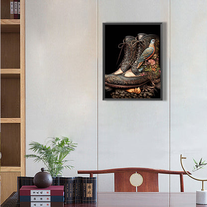 Vintage Martin Boots - Full Round Drill Diamond Painting 30*40CM