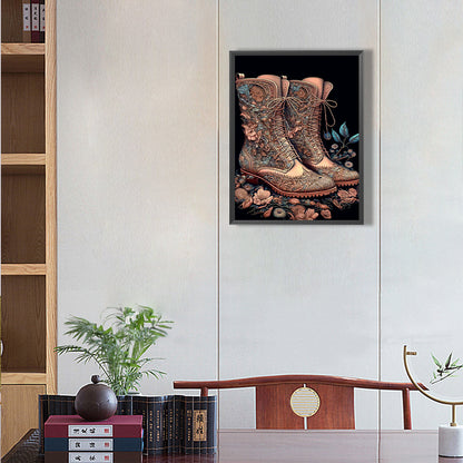 Vintage Martin Boots - Full Round Drill Diamond Painting 30*40CM
