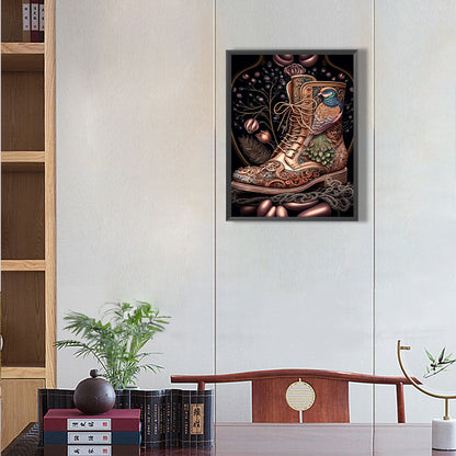Vintage Martin Boots - Full Round Drill Diamond Painting 30*40CM