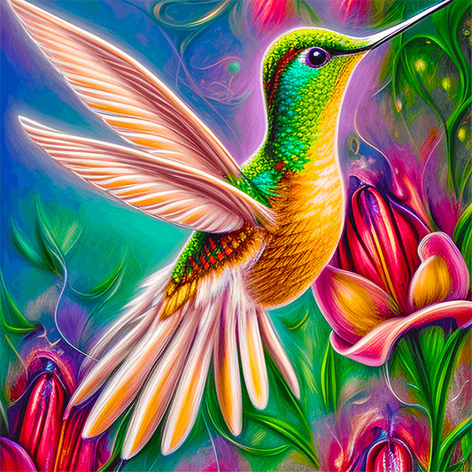 Hummingbird - Full Square Drill Diamond Painting 50*50CM