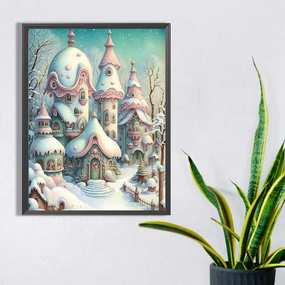 Winter Cabin - Full Square Drill Diamond Painting 30*40CM