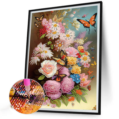 Classical Vase - Special Shaped Drill Diamond Painting 30*40CM