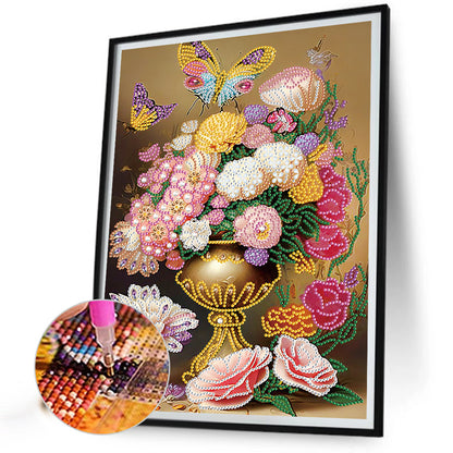 Classical Vase - Special Shaped Drill Diamond Painting 30*40CM