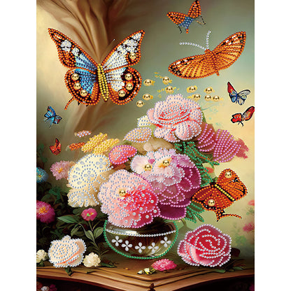 Classical Vase - Special Shaped Drill Diamond Painting 30*40CM